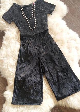 Нарядный бархатный комбинезон-ромпер by very (англия) на 12 лет (размер 152)