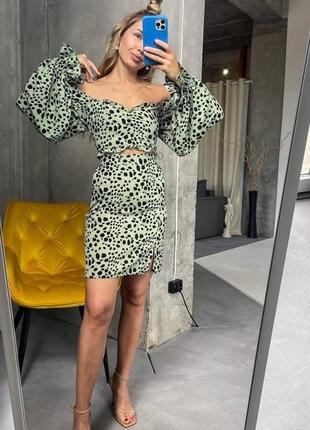 Костюм софт топ і спідниця