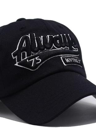 Бейсболка always new york хлопок цвет черный