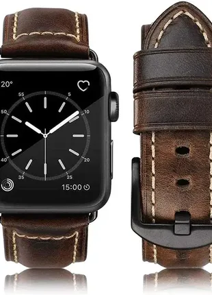 Huafiy ремешок из натуральной кожи для iwatch series 8,7,6,5,4,3,2,11 фото