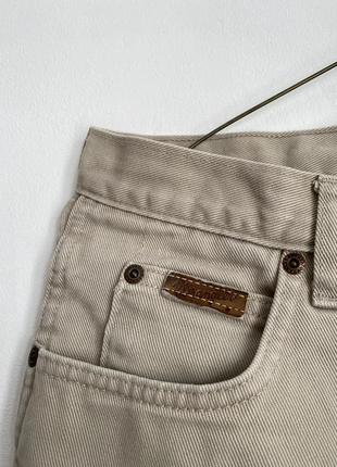 Бежеві прямі джинси wrangler4 фото