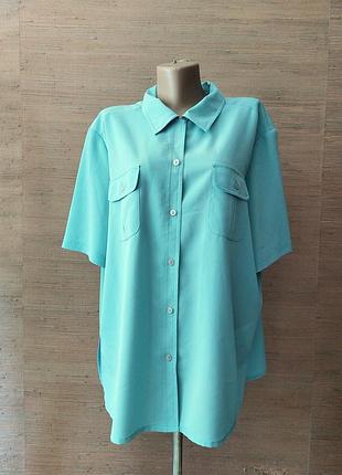 💚🌟💙 отличная рубашка с карманами красивого цвета