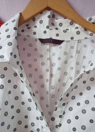 Супер батал!64-66разм.романтическая блуза в мелкий принт,4 фото
