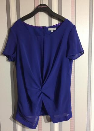 Удлиненная синяя электро блуза pre una m-l2 фото