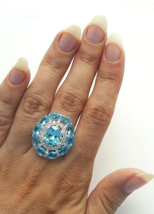 Стильный серебряный кольца, р. 17