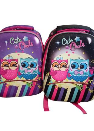 Шкільні рюкзаки для дівчаток cute owls із совами