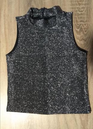 Майка стрейчевая с люрексовой нитью