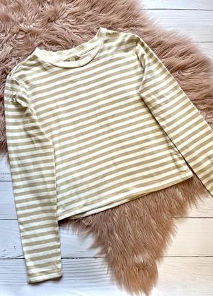 Котонова водолазка гольф в полоску