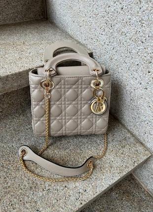 👜 dior mini (cream)5 фото