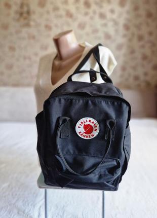 Унисекс черный рюкзак fjallraven kanken оригинал