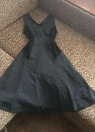 Сіре базове сукня з спідницею дзвін міді next