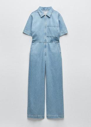 Zara джинсовий комбінезон розмір м5 фото