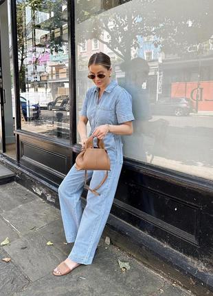 Zara джинсовий комбінезон розмір м3 фото