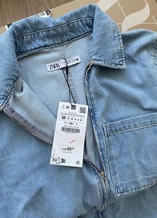 Zara джинсовий комбінезон розмір м8 фото