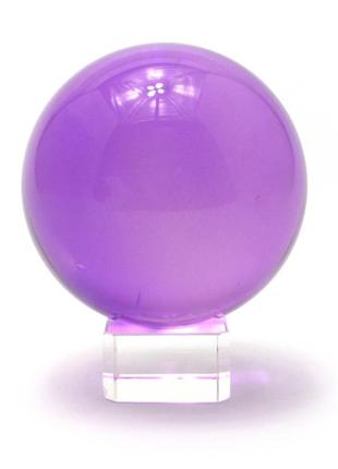 Статуэтка хрустальный шар фиолетовый 8 см 28733