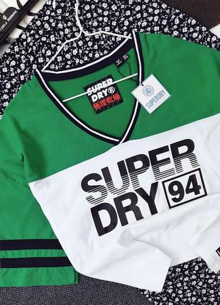 Женская оверсайз футболка спортивный стиль superdry