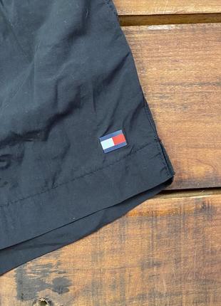 Мужские шорты tommy hilfiger (томми хилфигер мрр идеал оригинал черные)7 фото