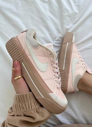 Кроссовки nike court legacy pink