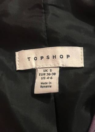 Пиджак свободного кроя в клетку topshop7 фото