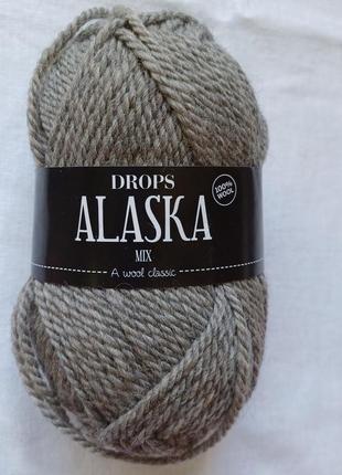 Пряжа для вязки drops alaska