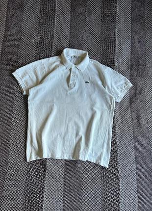 Lacoste basic white polo футболка поло оригинал бы у