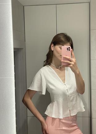 Белая блуза-топ5 фото
