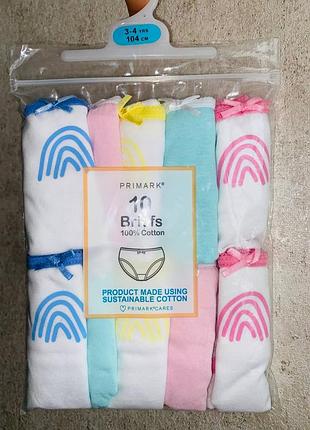 Трусики для дівчинки primark 4