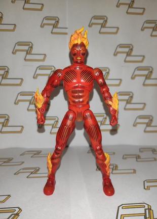 Фігурка human torch / оригінал / marvel legends fantastic four toy biz 2002