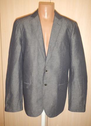 Льняной пиджак, жакет блейзер esprit p.42l лен хлопок1 фото