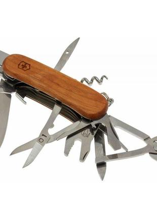 Швейцарський складаний ніж victorinox evowood s557 85 мм 19 функцій дерево (2.5221.s63)2 фото