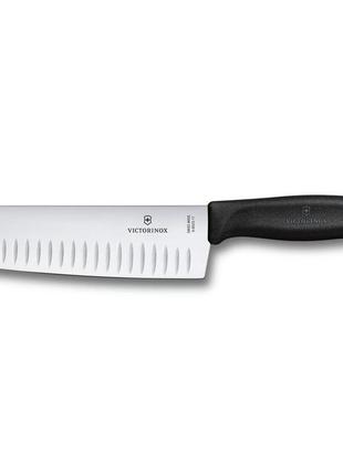 Кухонний ніж victorinox santoku 17 см чорний (6.8523.17g)