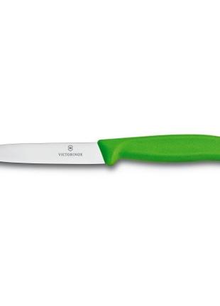 Кухонний ніж victorinox swissclassic для нарізання 100 мм зелений (6.7706.l114)