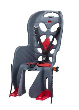 Велокрісло дитяче htp fraach на багажник до 22кг сірий (wyp709)