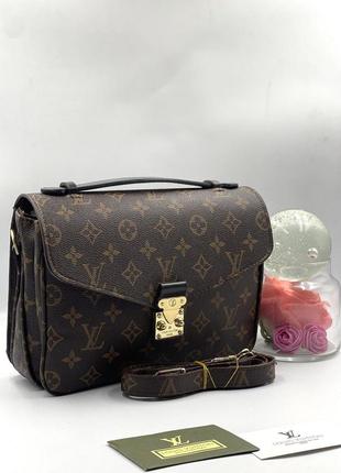 Женская сумка метис канва в стиле louis vuitton женская сумка метилс сумка в стиле луи виттон коричневая канва3 фото