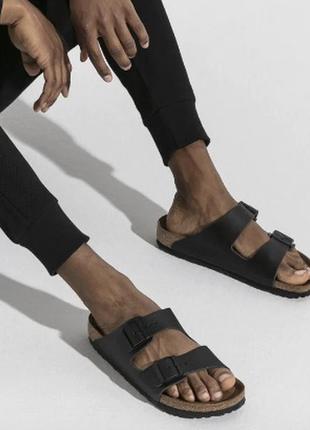 Шльопанці ортопедичні birkenstock arizona leather оригінал, унісекс