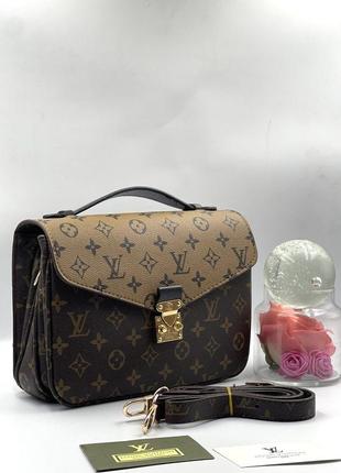 Женская сумка метис канва в стиле louis vuitton женская сумка метилс сумка в стиле луи виттон черная канва5 фото