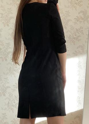 Платье силуэтное черное по фигуре esmara 36-38 платье2 фото