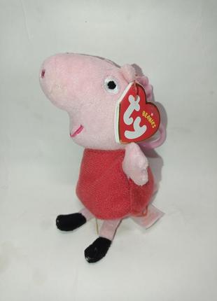М'яка іграшка підвіска брелок на сумочку рюкзак свинка пеппа peppa pig ty
