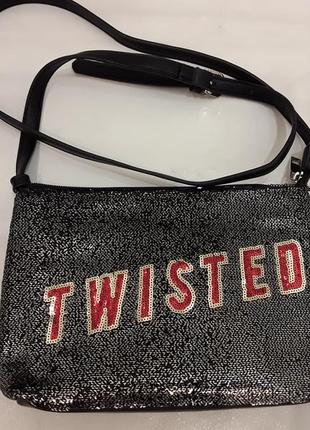 Клатч, сумка, с пайетками, reserved. новый. с блестками.