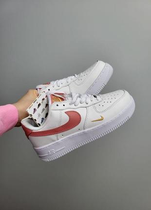 Женские кроссовки nike air force shadow white orange