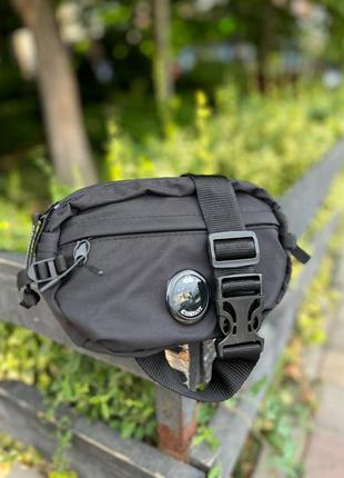 Бананка c.p. company nylon b crossbody lens pack чорна поясна сумка чоловіча / жіноча барсетка9 фото