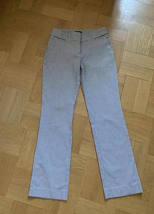 Летние брюки  в вертикальную полоску коттон mango p.34