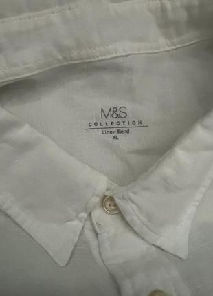 Льняная рубашка marks &amp; spenser3 фото