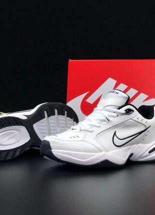 Чоловічі кросівки білі nike air monarch/стильне світле чоловіче взуття/топ кроси для пациків