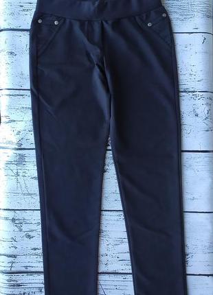 Чорні шкільні штани брюки  легінси лосини6 фото