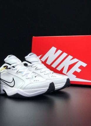 Кросівки чоловічі білі від nike air monarch/модні кроси для хлопців/легке спортивне чоловісе взуття