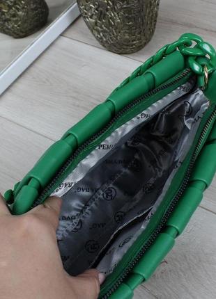 Зелена жіноча сумка топ модель3 фото