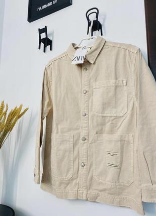 Рубашка zara пиджак, легкая куртка :4 фото