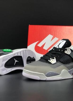 Шикарні чоловічі кросівки nike air jordan retro 4 для активного відпочинку і прогулянки кожного дня4 фото