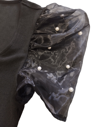 Блуза/топ с коротким прозрачным рукавом shein3 фото